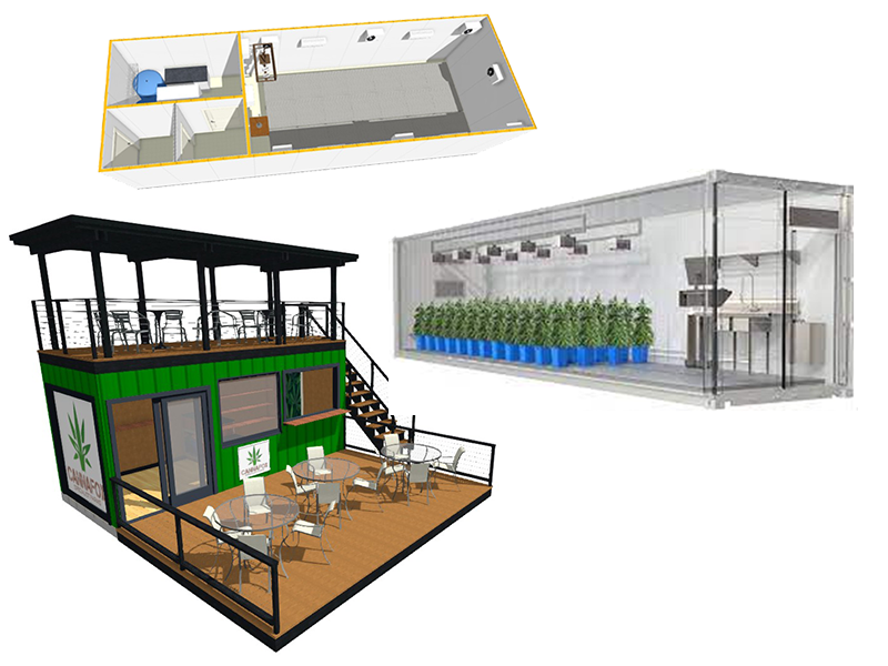 GTS Thailand Modular Cannabis Growing Units. Container Grow Rooms